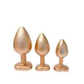 Gleaming Love Pearl Gold Plug Set – set metalnih analnih plugova