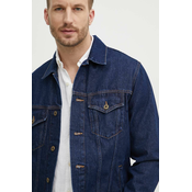 Traper jakna Pepe Jeans REGULAR JACKET za muškarce, boja: tamno plava, za prijelazno razdoblje, PM402715CU4