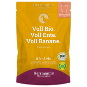 Varčno pakiranje Herrmanns Bio-Selection 40 x 100 g - Eko raca z eko krompirjem in eko bananovim čipsom