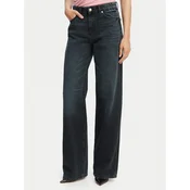 Just Cavalli Jeans hlače 80PAB5T2 CDWCH Mornarsko modra Straight Fit