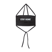 Mister Tee Zaščitna maska Stay Home, črna