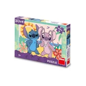 Dino stitch i angel na plaži - puzzle xl 100 delova ( 11141 )