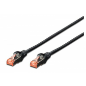 CAT 6 S-FTP patch cord, Cu, LSZH AWG 27/7, length 2 m, color black