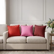 vidaXL Blazina z blazino HOUTEN 6 kos Vinorodna rdeča Poliester