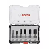 Bosch Set glodala, 6-dijelni, ravni, prihvat za svrdla od 8 mm 2607017466