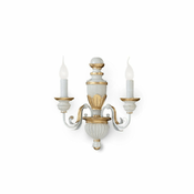Ideal Lux - Stenska svetilka FIRENZE 2xE14/40W/230V bela/zlata