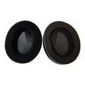 Nadomestne blazinice za ušesa za Audio-Technica ATH-M50X, M50XBT, M40X, MSR7, Spominska pena + PU usnje + Semiš, Črne, 1 par
