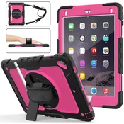Ohišje za iPad Mini 5/Mini 4 7,9 s stojalom in naramnico Roza