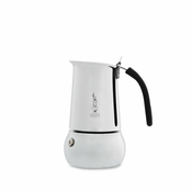 BIALETTI Kafetiera Kitty New / za 6 skodelic / črn ročaj / indukcija / inox, (20542101)