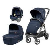 Peg Perego voziček 3v1 Veloce modular SLK, blue shine