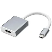 Qoltec adapter USB-C 3.1 | HDMI | 4K | MHL | aluminij