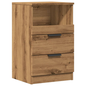 MAISON CHIC Nočna omarica - Nočna miza artisan hrast 40x36x65 cm inženirski les, (21686875)
