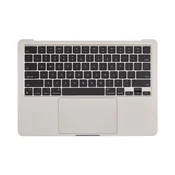 Gornji okvir tipkovnice za MacBook Air 13, A3113 (2024), s US tipkovnicom i baterijom, Starlight, 661-40229, Genuine Apple