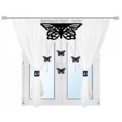 shumee Moderna zavesa BUTTERFLIES dnevna soba spalnica lambrequin AŻUR glamur 300x150