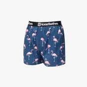 Bokserice Horsefeathers Frazier Boxer Shorts Blue/ Flamingos Print S