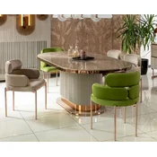 Casa Padrino Luxury Dining Room Set Gray/Green/Copper