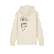 Life-Tree Pulover Organic Fairwear Hoodie Unisex Natural Raw Maple Island bež
