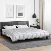 Zimska pokrivaca Srebrno 200 x 220 cm Saten i mikrovlakna