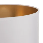 HELAM Svetilka Alba, O 20 cm, E27, bela/zlata - Dnevna soba/jedilnica - belo, zlato - Tkanine/tekstil