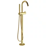Bath mixer into floor, gold matt - Zlata mat barva - Sapho - 72 - Medeninasti - Progresivni vložek - Krožni - Vgrajen ročaj - 1077 - 14
