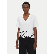 KARL LAGERFELD Majica A2W17104 Bela Relaxed Fit