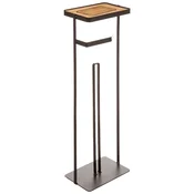 FIVE DRŽAC TOALETNOG PAPIRA I MOBITELA SAMOSTOJECI 18X12X59.2CM METAL CRNI