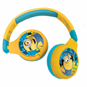 Djecje slušalice Lexibook - The Minions HPBT010DES, bežicne, žute