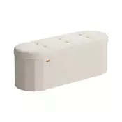 Songmics Shranjevalna klop 38x110x38 cm Bela