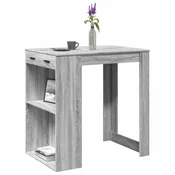 Barski stol sivi 102x70x103,5 cm od konstruiranog drva