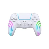 Brezžični RGB Pro krmilnik Deep Explorer Wave W - bel (PS5/PC)