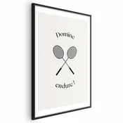 shumee Plakat - Poletne igre - badmintonski loparji na belem ozadju