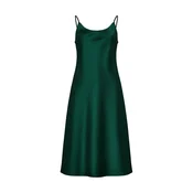 Serena Silueta Obleka Below the knee satin slip dress Grace smaragd