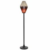 Casa Padrino Art Deco Tiffany Floor Lamp Red/Black H. 185 cm - Tiffany Lights