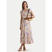 LAUREN RALPH LAUREN Poletna obleka 200P08686001 Kremna Regular Fit