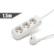 Podaljšek na 3 vtičnice 3×1,5mm 1,5m
