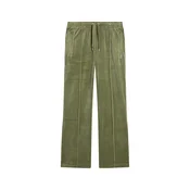 Juicy Couture Spodnji del trenirke Tina JCAPW045 Temno zelena Regular Fit