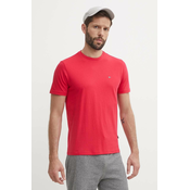 Bombažna kratka majica Napapijri SALIS moška, rdeča barva, NP0A4H8DR251