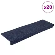 Prostirke za stepenice samoljepljive 20 kom 65x21x4 cm antracit pravokutni rub