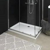 Vidaxl vidaXL Pravokotna tuš kad ABS bela 80x110 cm