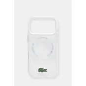 Etui za telefon Lacoste iPhone 17 Pro prozorna barva, LCHMP17LUGTEH