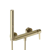 shumee Stenska tuš pipa s tuš kompletom, zlati konus v barvi šampanjca