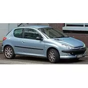 Plastika limone blatnik Peugeot 206 1998 - 2012 3 d