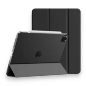 Infostyle Preklopna torbica Translucent za tablični računalnik Apple iPad Pro 11 (2022/2021/2020/2018) Črna/PC + mikrovlakna