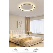 Dengling Plafonska lampa LED, 50 W, Crna