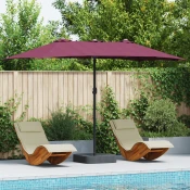 Vrtni suncobran Bordeaux Crvena 385 x 209 x 244 cm