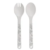 Set of 2 salad utensils, recycled plastic - Natural Elements