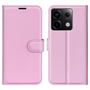 Etui Litchi za Xiaomi Redmi Note 13 Pro 5G/Poco X6 - roza