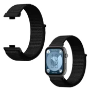 Pašček za Huawei Watch Fit 3/4/4 Pro iz najlona, trpežen, črne barve