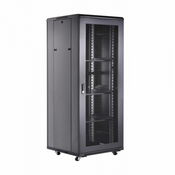DATECH kabinet 42U 2055 800x800 črn perf. vrata sp./zd.+polica DT3.8842.9001