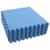 vidaXL Puzzle telovadne blazine 24 pcs Modra 8,64 ? EVA pena